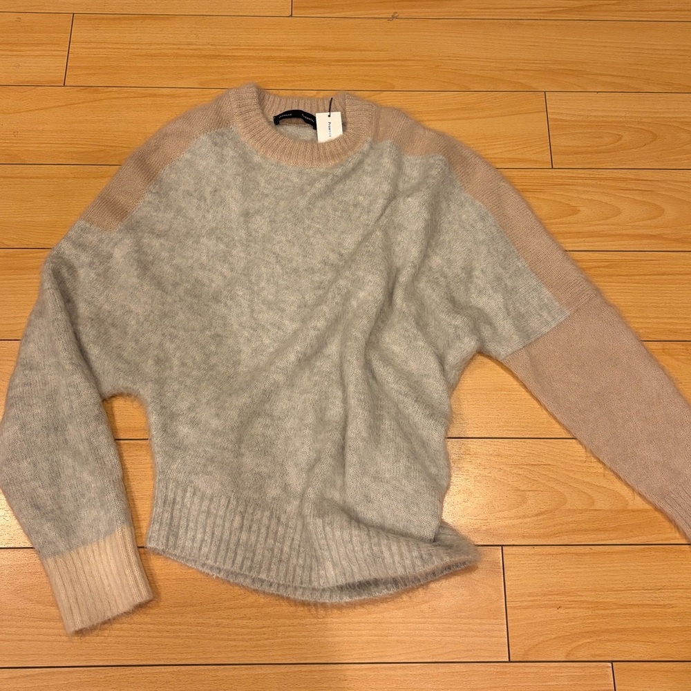 PROENZA SCHOULER NWT Patti Brushed Mohair Silk Slouch Sweater Asymmetrical M - Picture 10 of 11